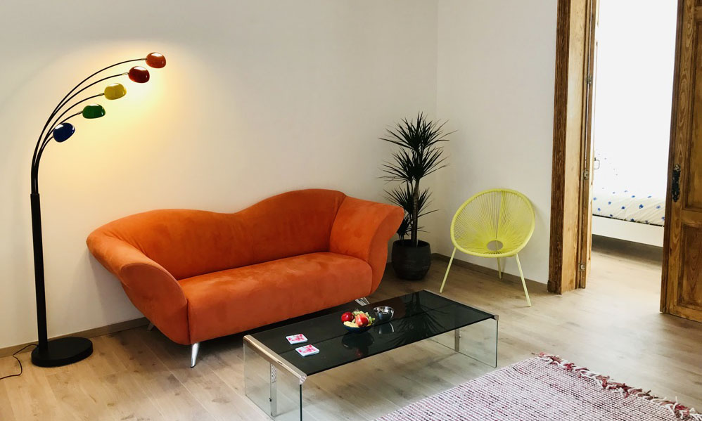 salon et chambre-8 rue Dossin- Liège